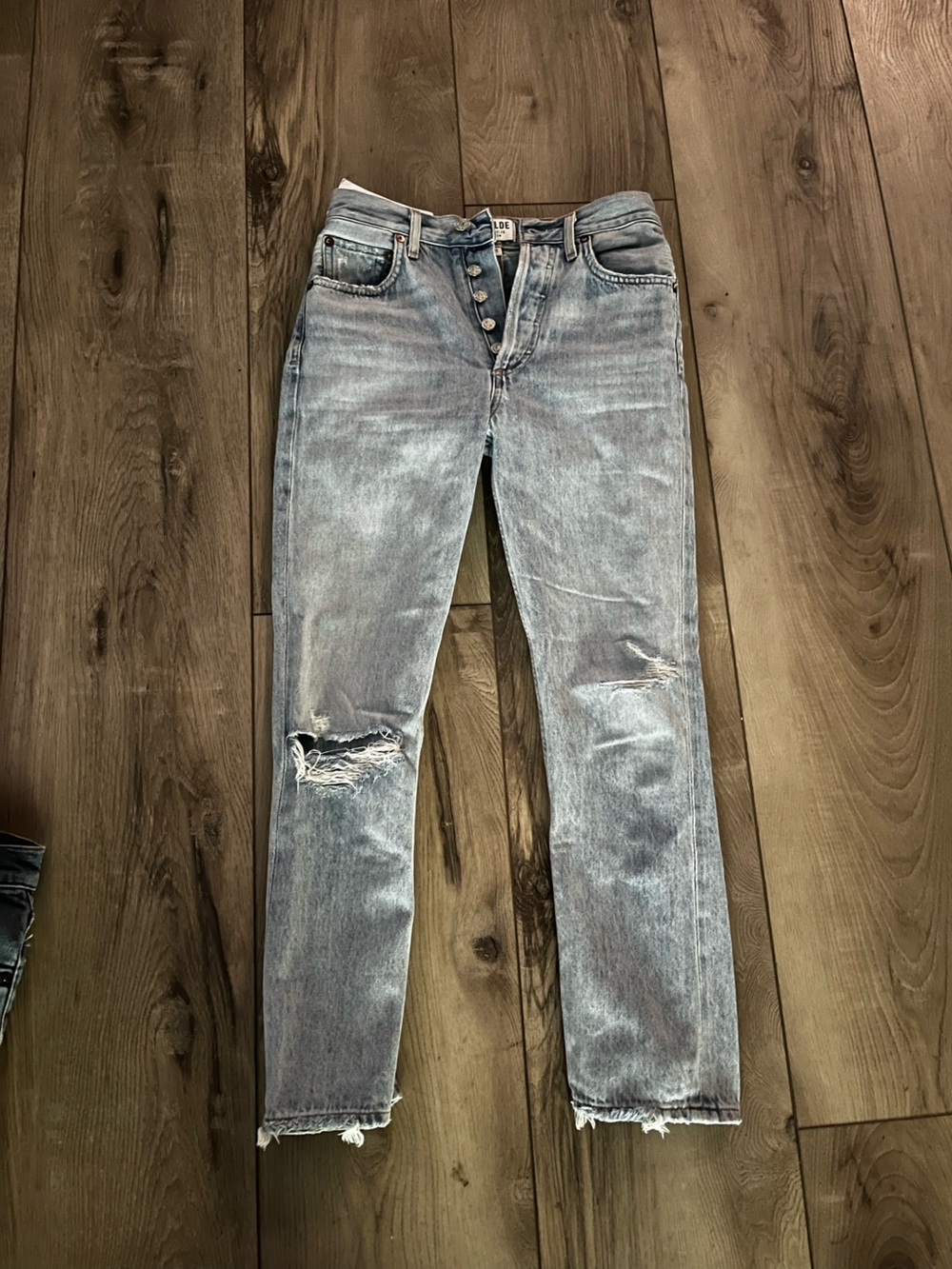 Agolde Riley Distressed Shatter Wash - Picture 3 of 5